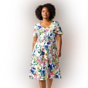 Slinky Brand NWOT Dress, Lightweight, Empire Waist, Full Skirt